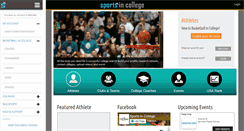Desktop Screenshot of basketballincollege.com